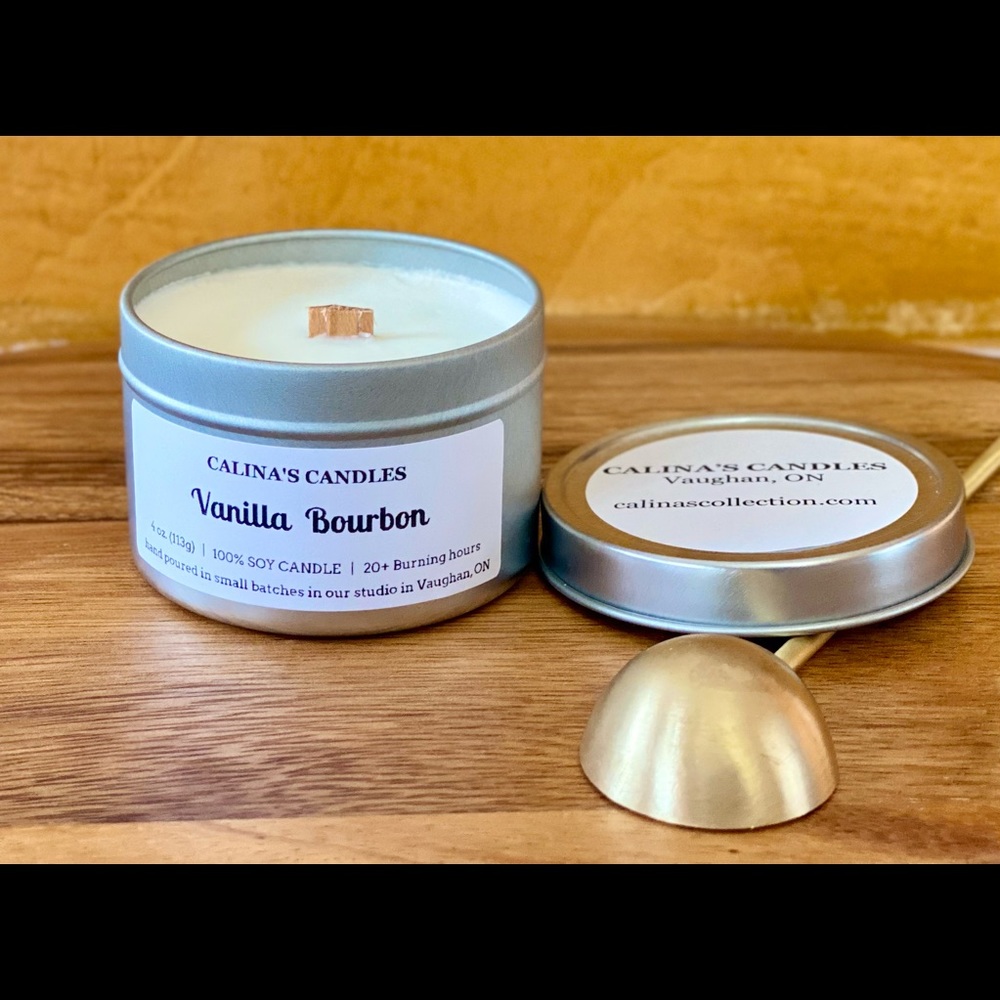 Vanilla Bourbon | Scented Candle | Wooden Wick